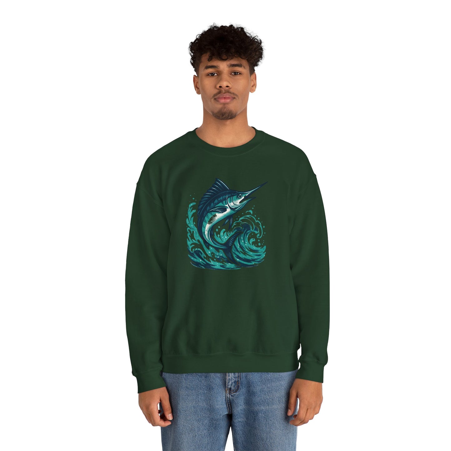 Marlin Wave Crewneck Sweatshirt