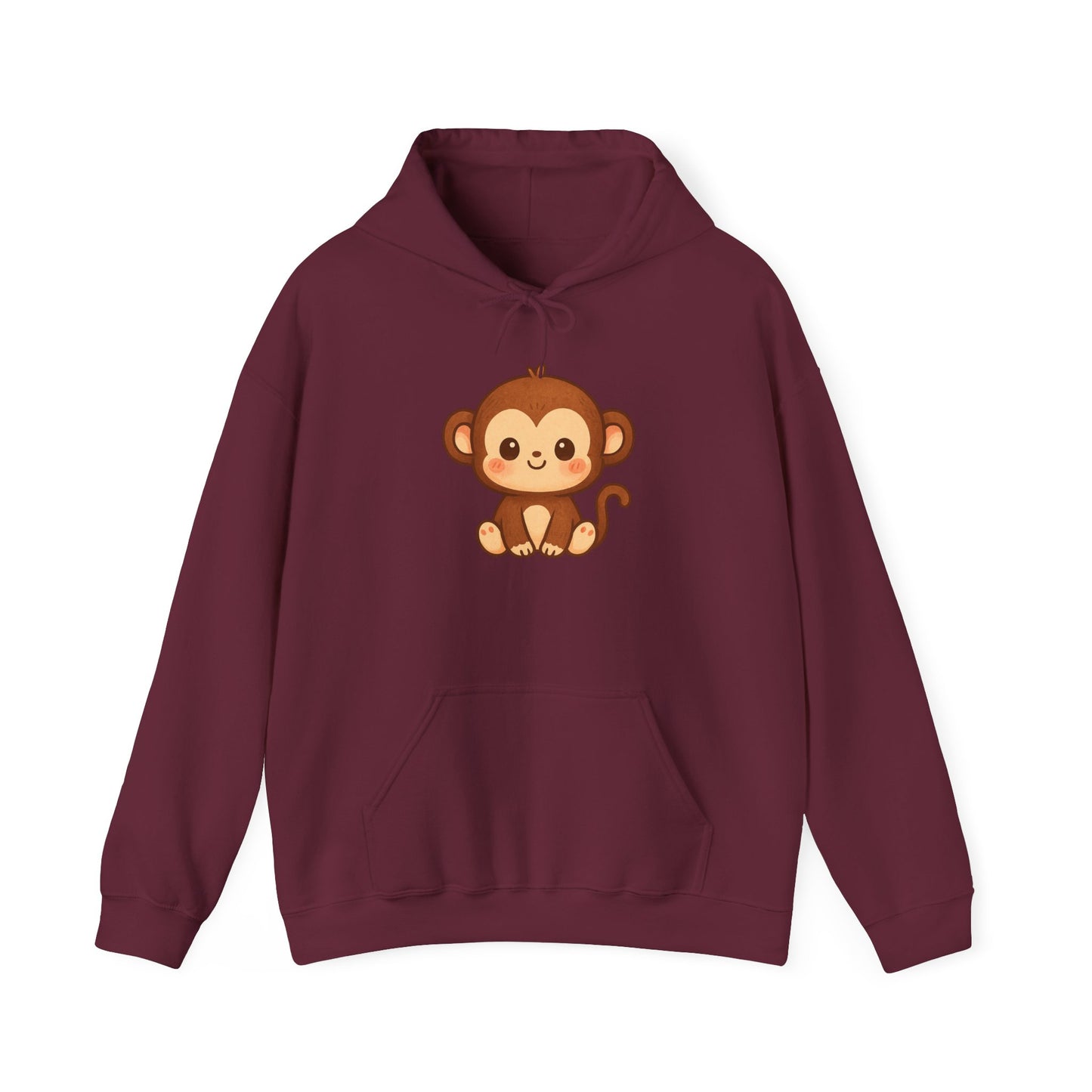 Little Cute Monkey Hoodie For Adult Unisex