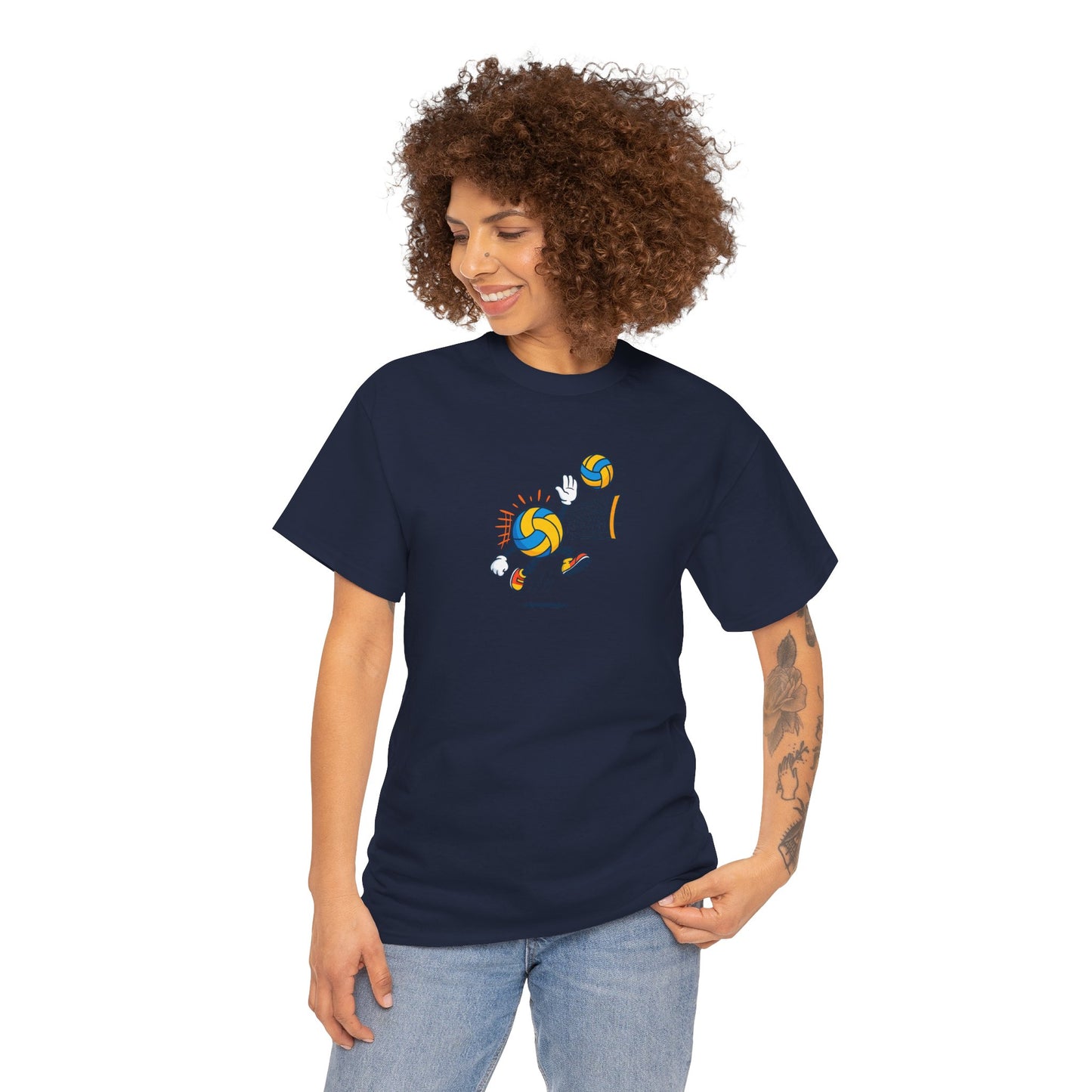 Volleyball Enthusiast Tee - Unisex Heavy Cotton T-Shirt