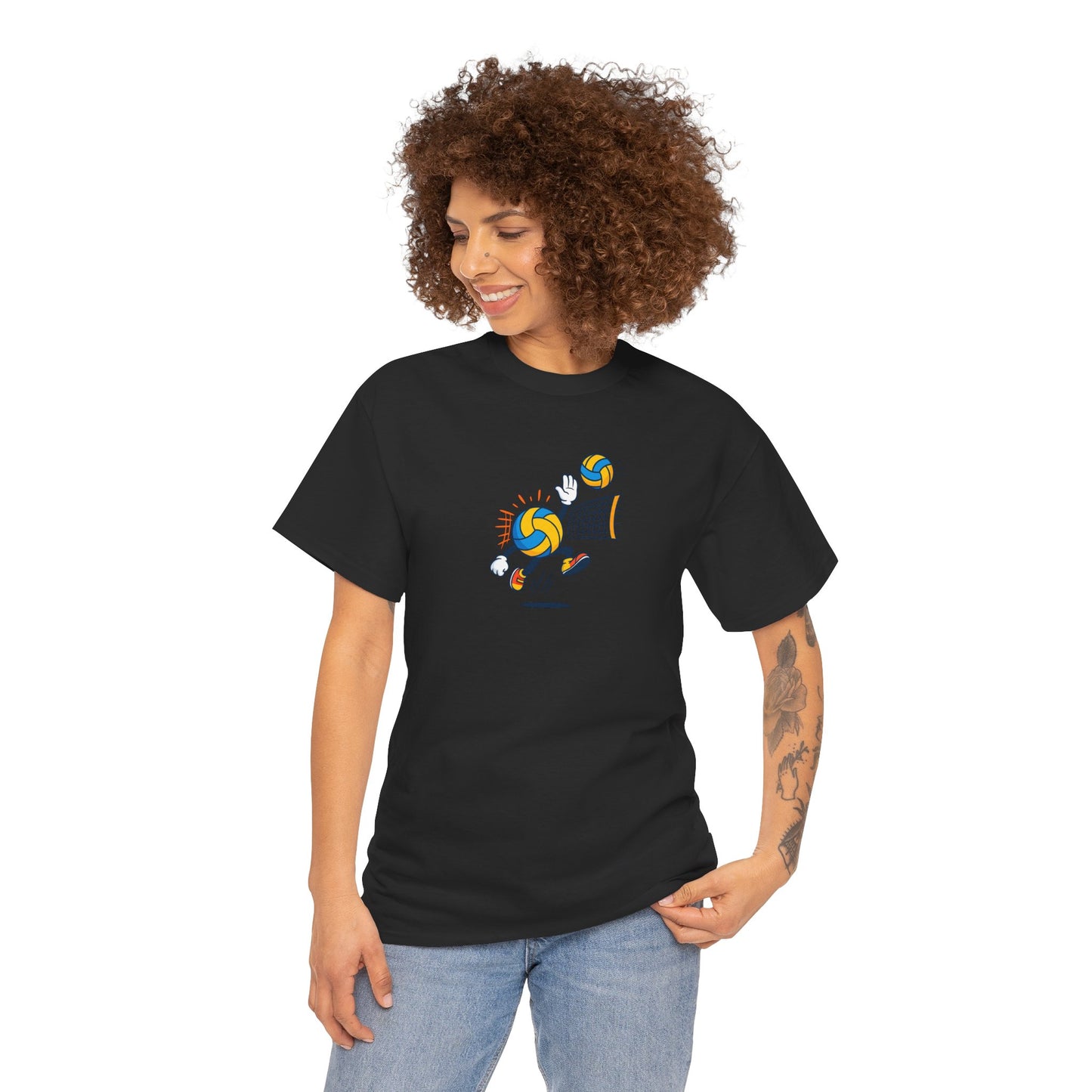 Volleyball Enthusiast Tee - Unisex Heavy Cotton T-Shirt