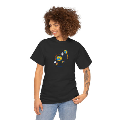 Volleyball Enthusiast Tee - Unisex Heavy Cotton T-Shirt