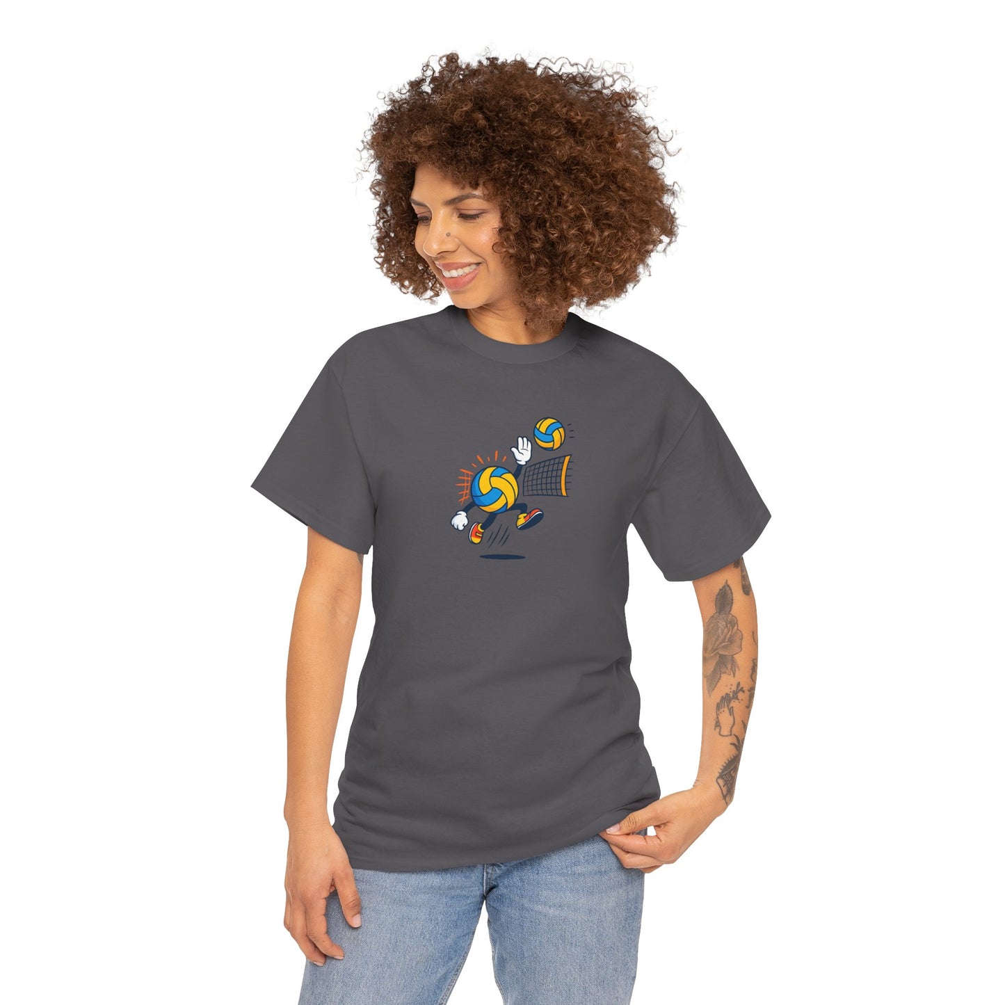Volleyball Enthusiast Tee - Unisex Heavy Cotton T-Shirt