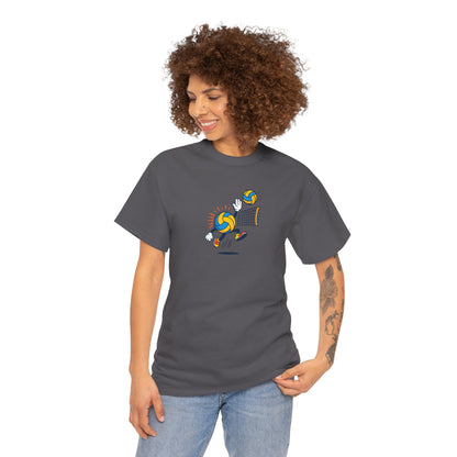 Volleyball Enthusiast Tee - Unisex Heavy Cotton T-Shirt