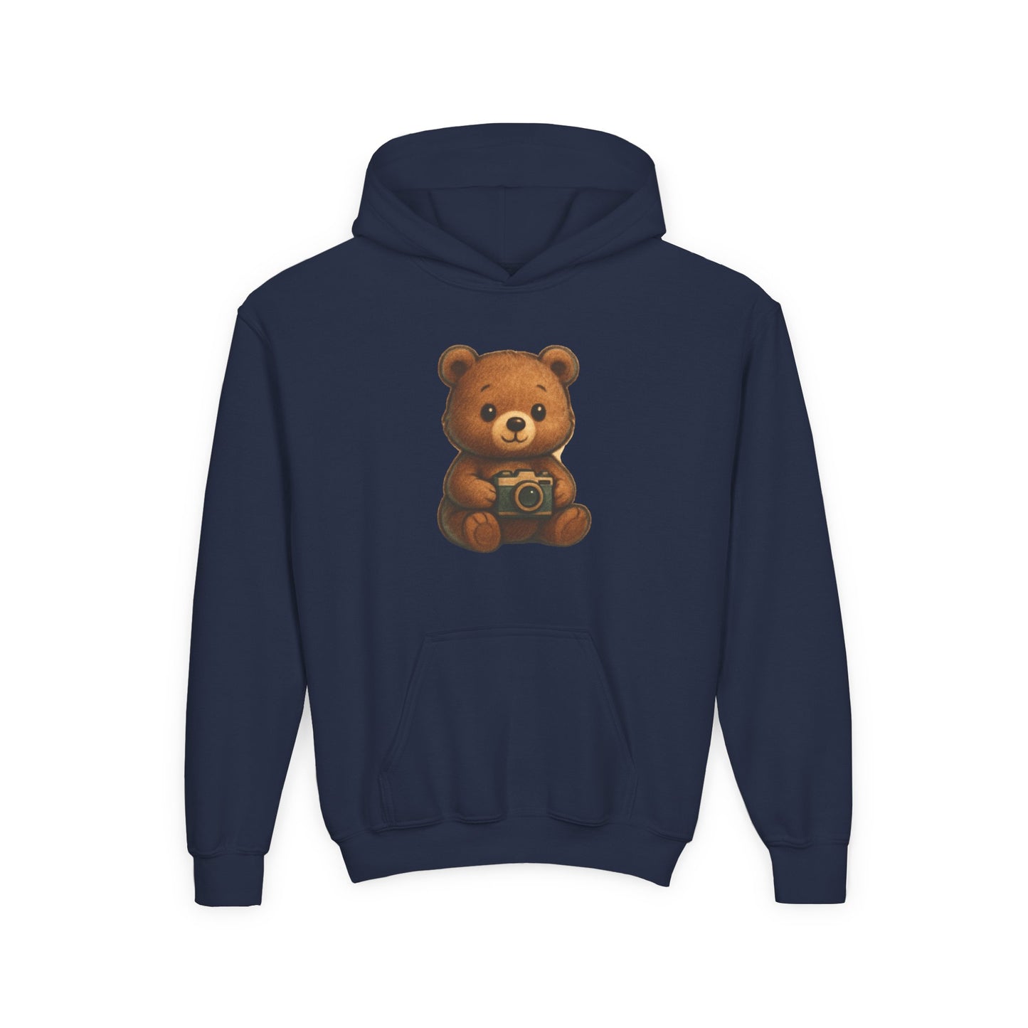 Kids Cute Teddy Bear Camera Hoodie