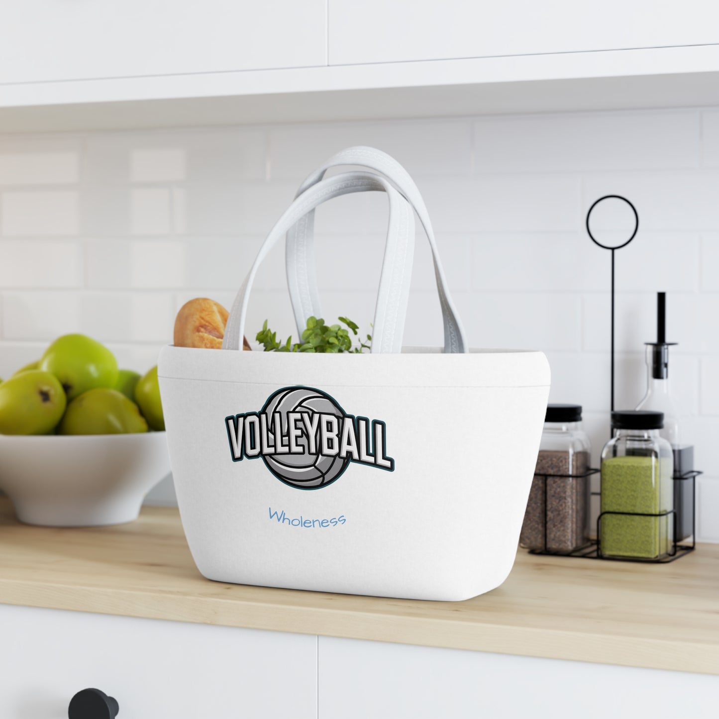 Volleyball Themed Lunch Bag - Wholeness Inspired Tote for Sports Lovers