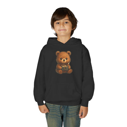 Kids Cute Teddy Bear Camera Hoodie