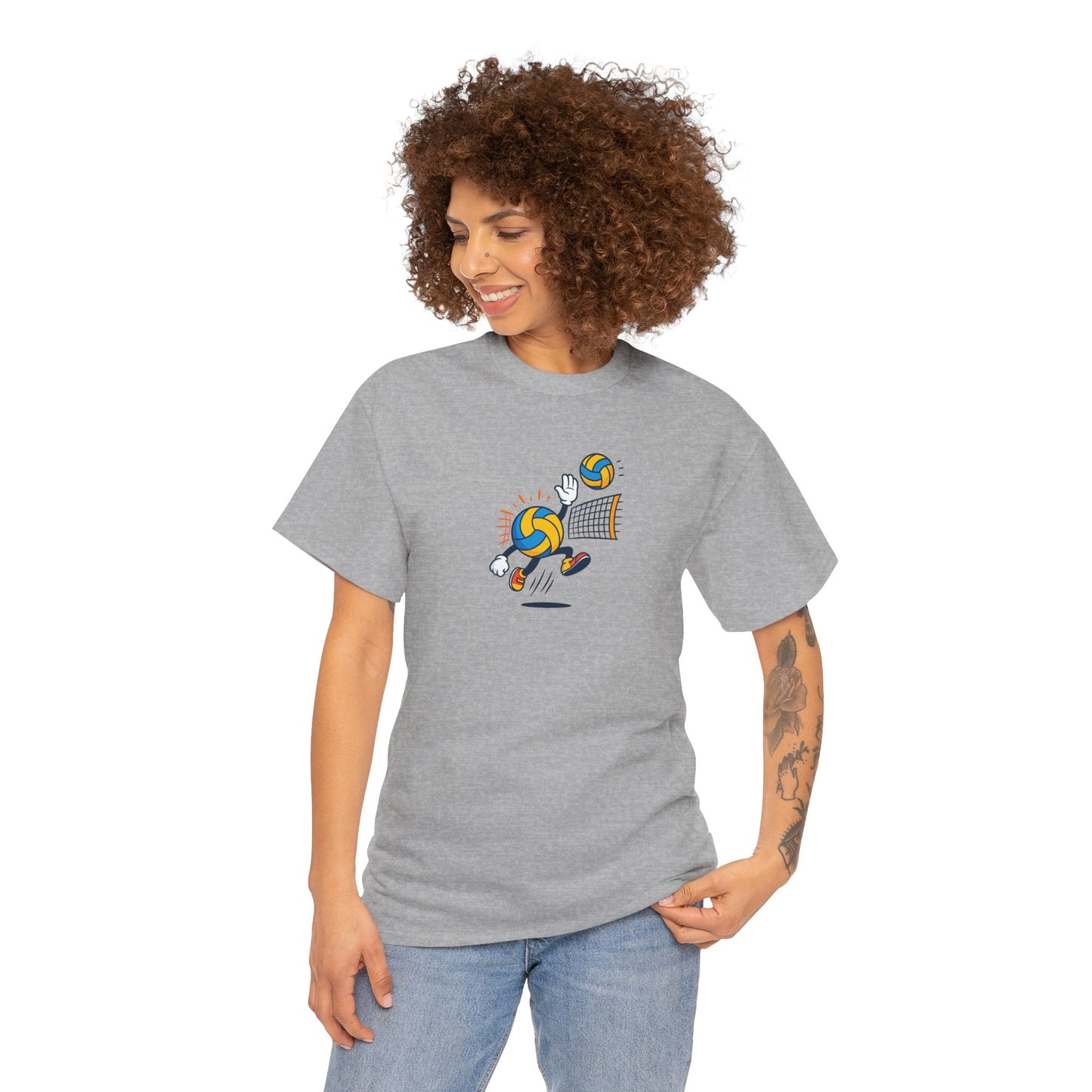 Volleyball Enthusiast Tee - Unisex Heavy Cotton T-Shirt