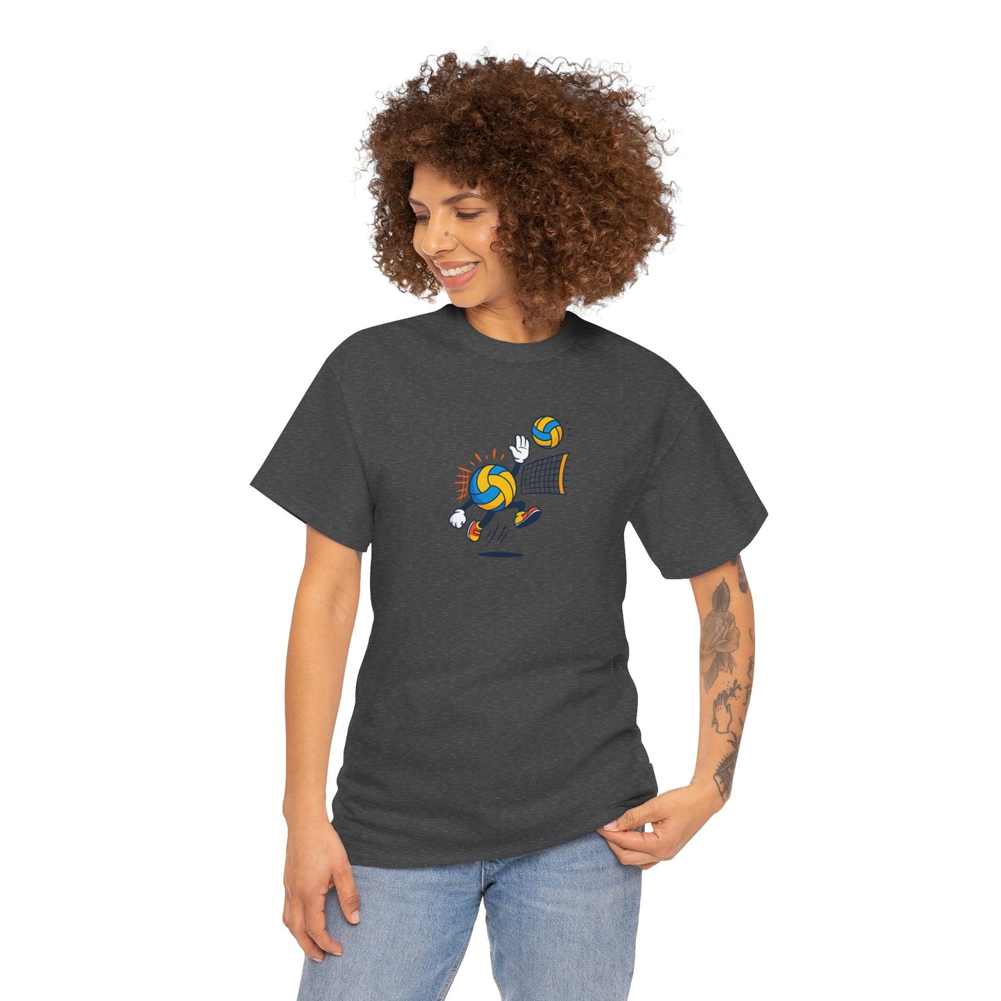 Volleyball Enthusiast Tee - Unisex Heavy Cotton T-Shirt