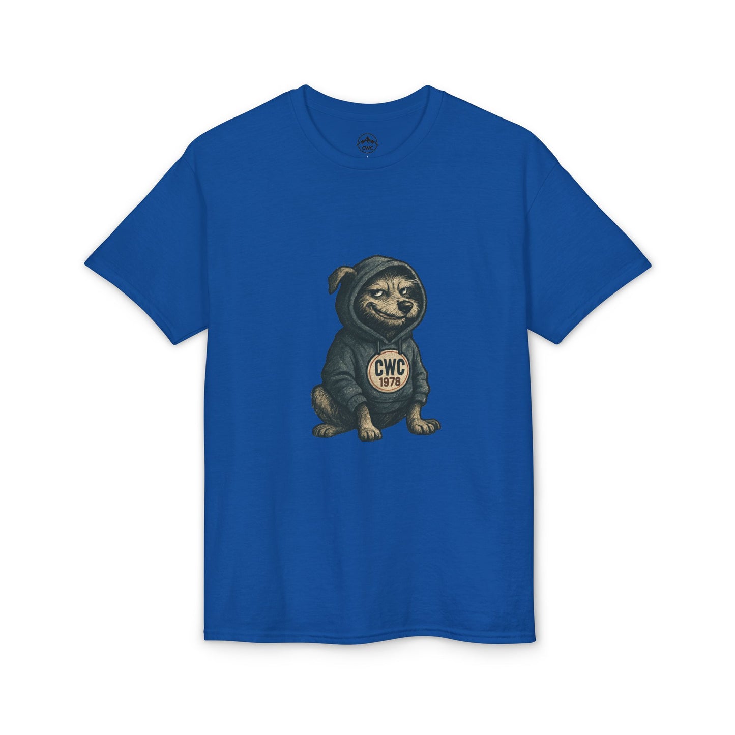 Grumpy Dog in Hoodie T-Shirt