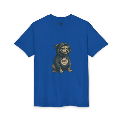 Grumpy Dog in Hoodie T-Shirt