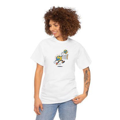 Volleyball Enthusiast Tee - Unisex Heavy Cotton T-Shirt