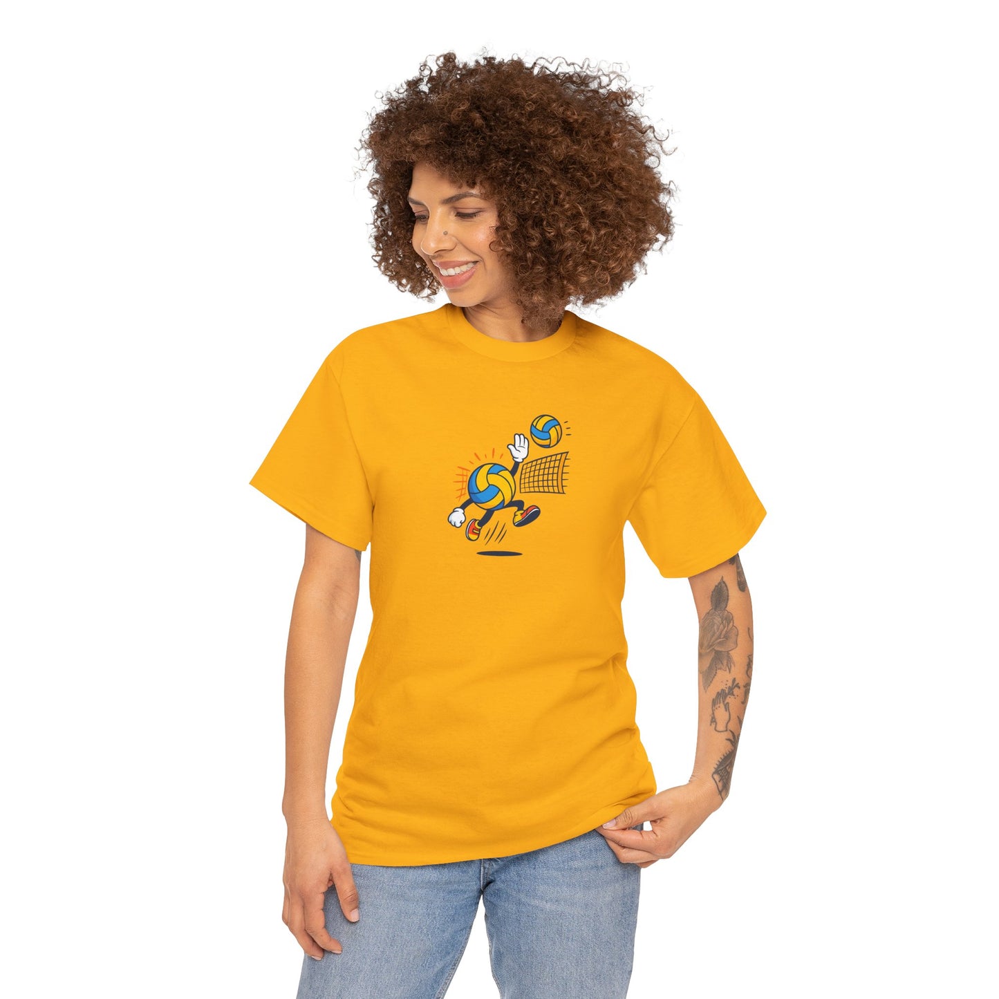 Volleyball Enthusiast Tee - Unisex Heavy Cotton T-Shirt