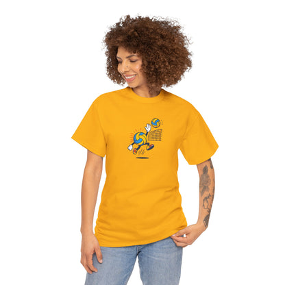 Volleyball Enthusiast Tee - Unisex Heavy Cotton T-Shirt