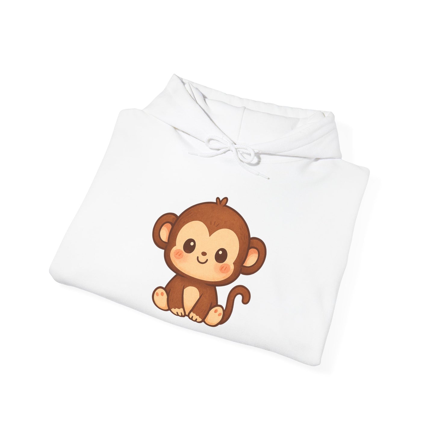 Little Cute Monkey Hoodie For Adult Unisex