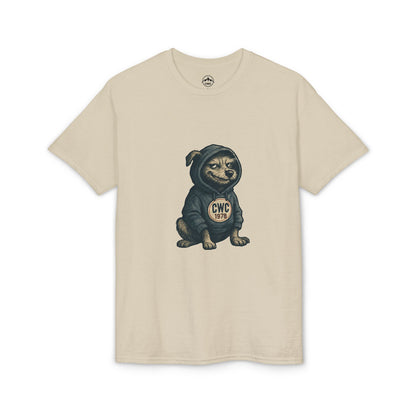 Grumpy Dog in Hoodie T-Shirt