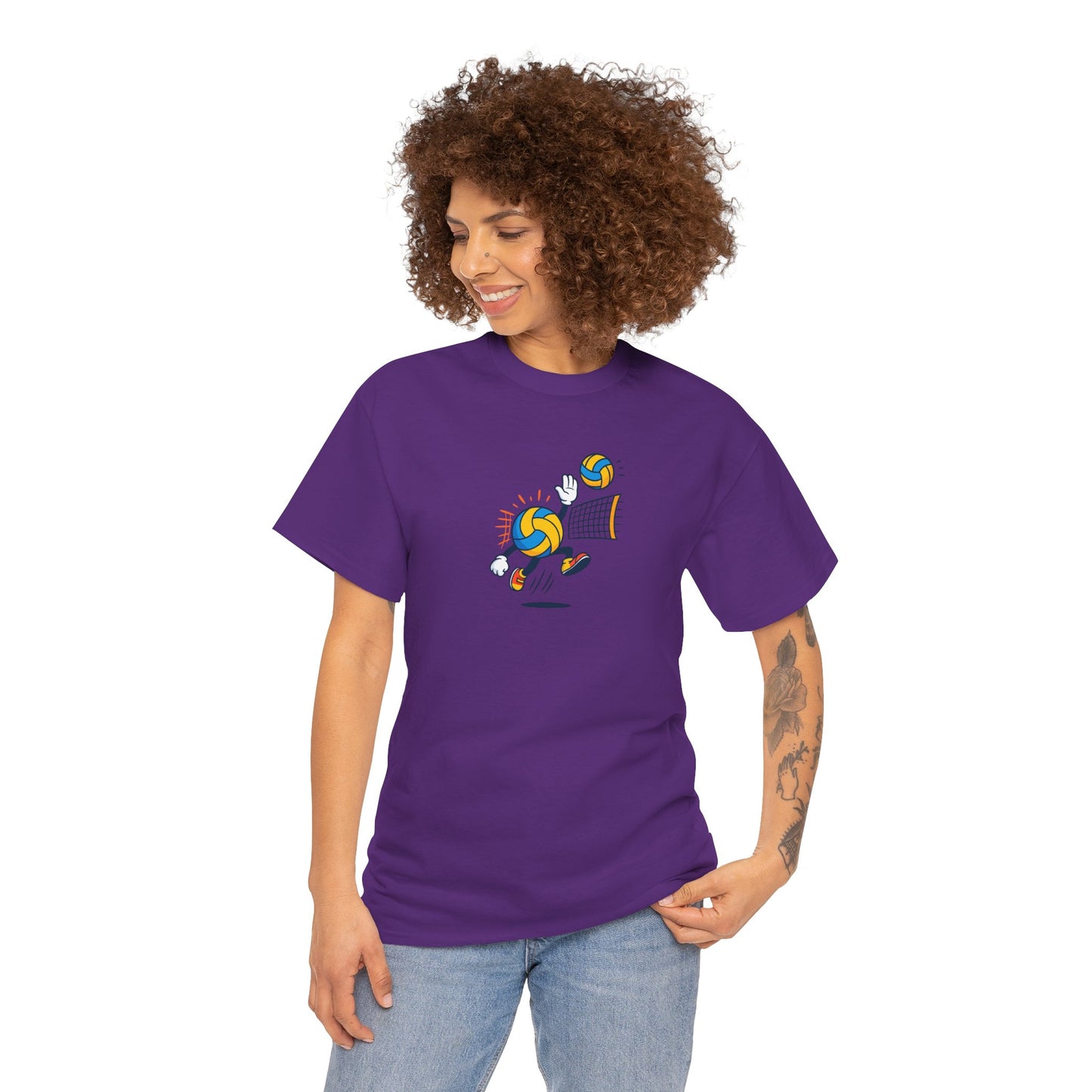 Volleyball Enthusiast Tee - Unisex Heavy Cotton T-Shirt