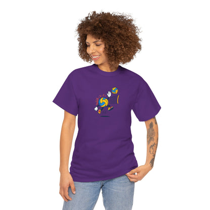 Volleyball Enthusiast Tee - Unisex Heavy Cotton T-Shirt
