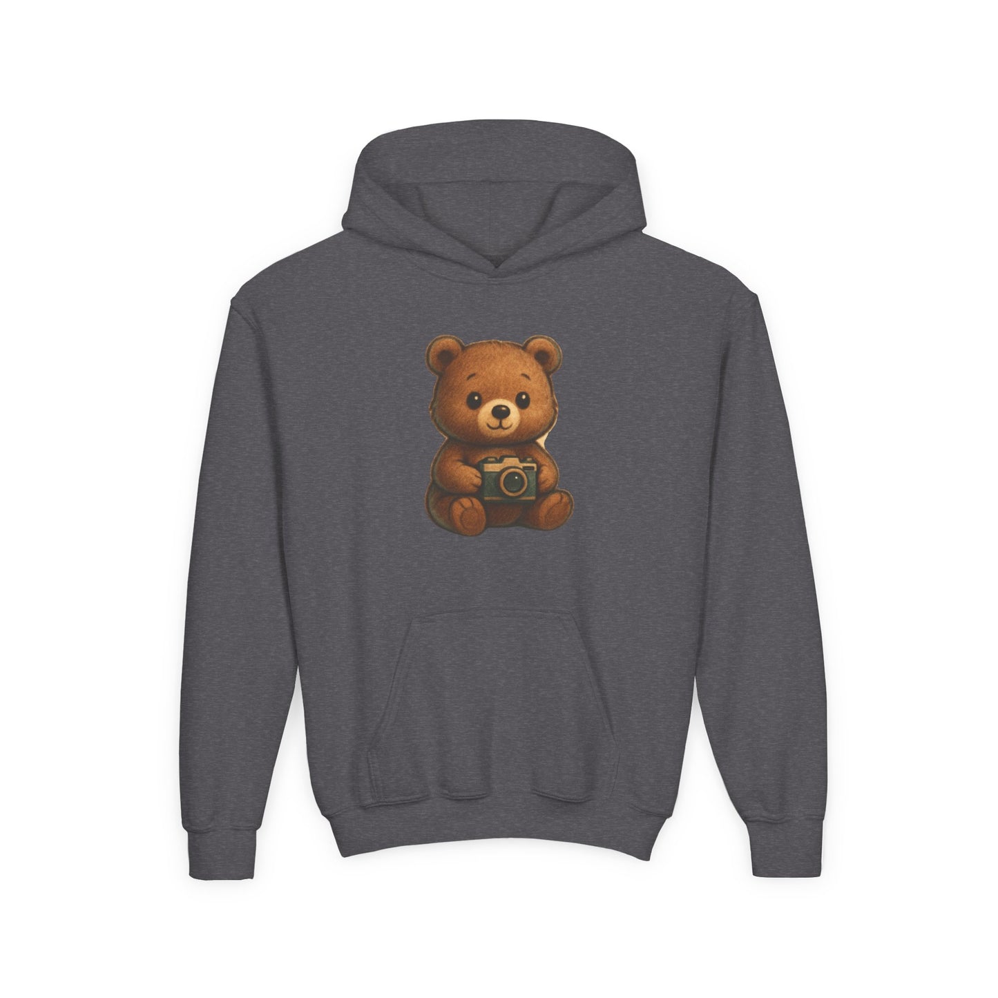 Kids Cute Teddy Bear Camera Hoodie
