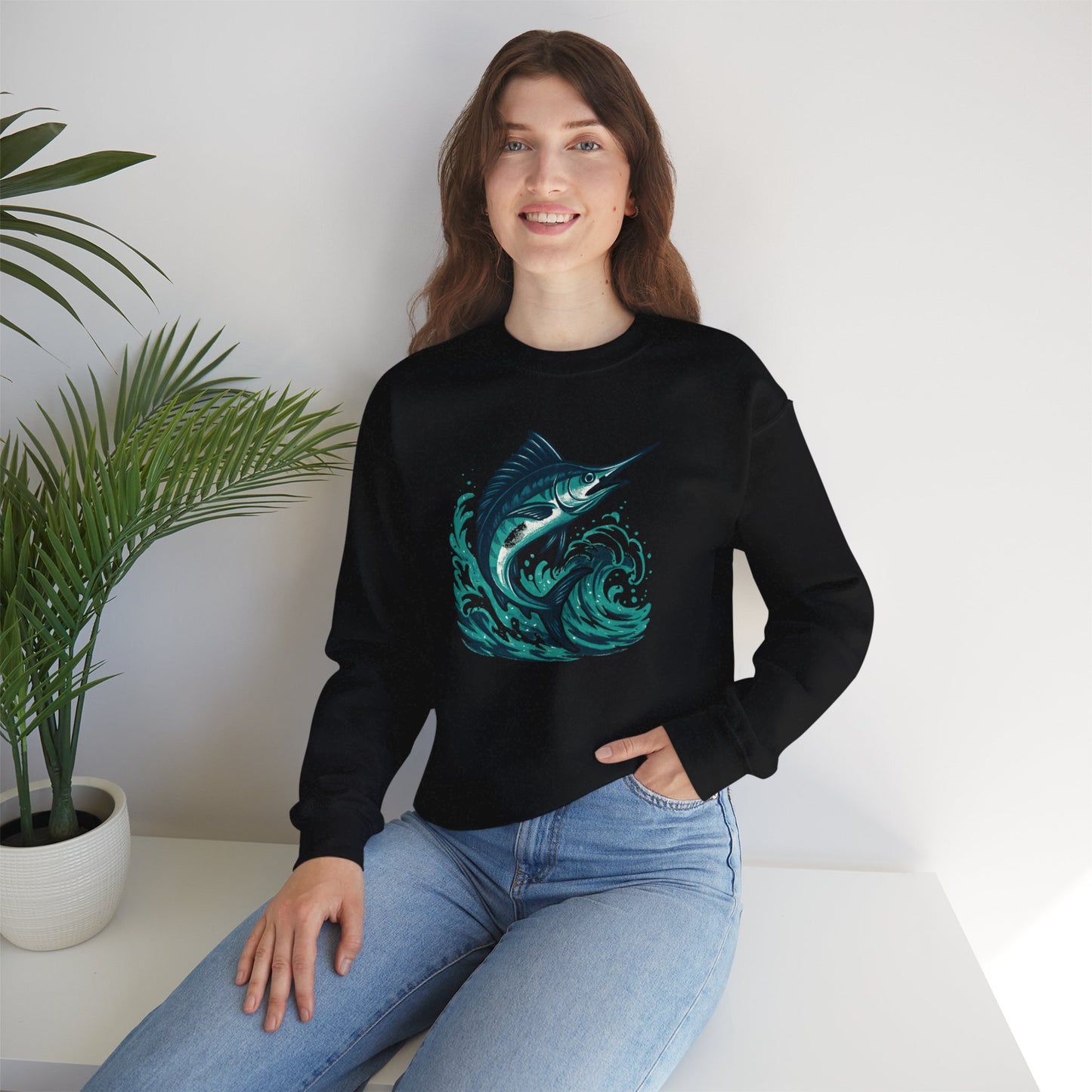 Marlin Wave Crewneck Sweatshirt