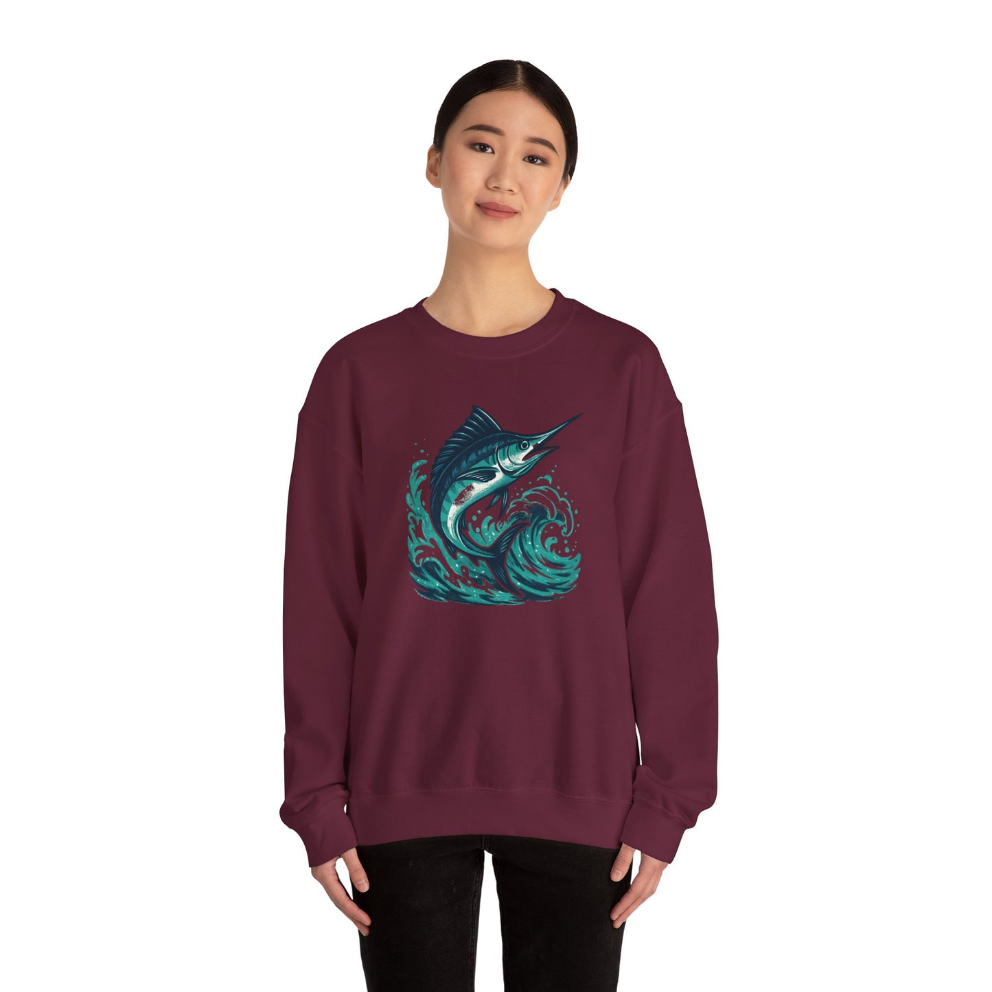 Marlin Wave Crewneck Sweatshirt