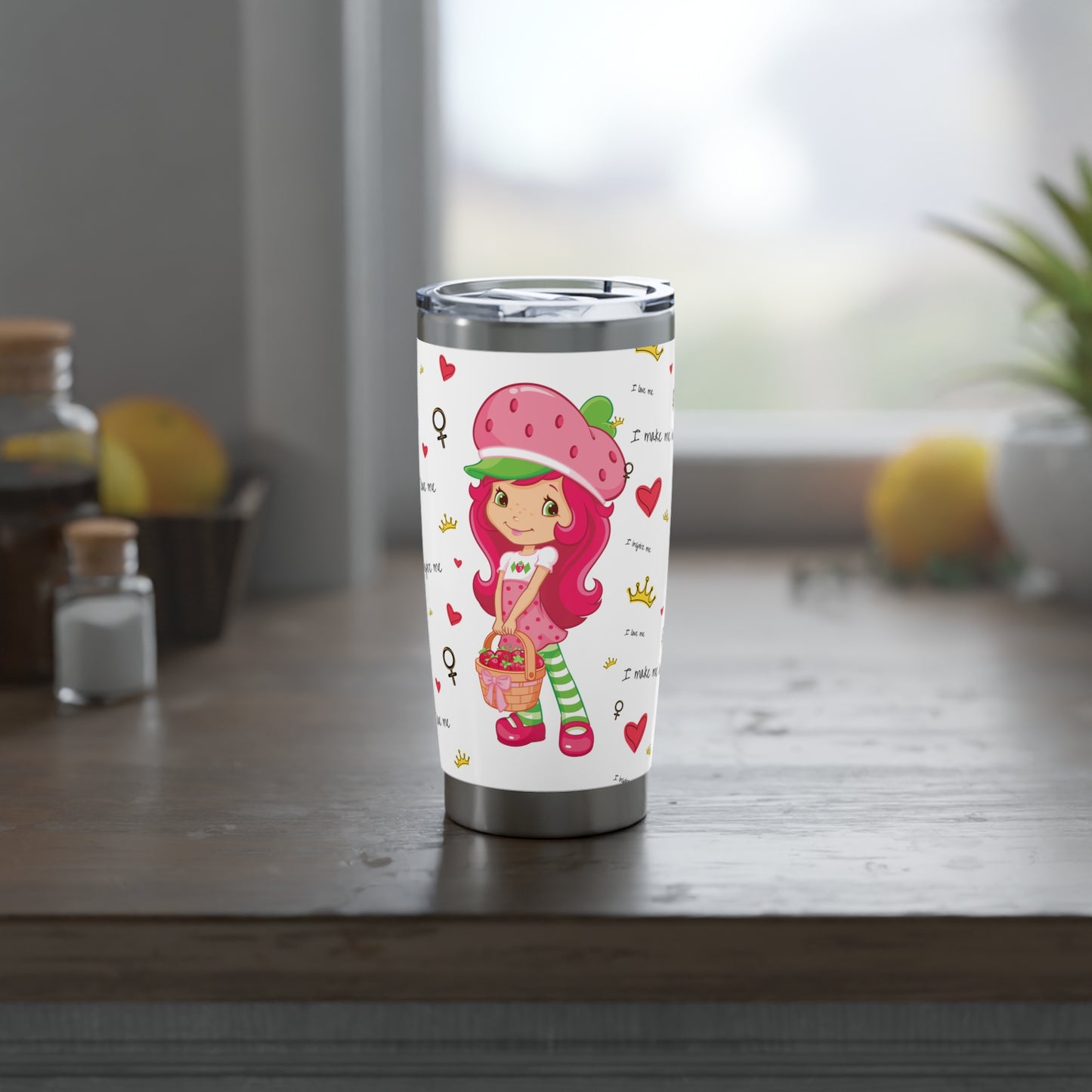 Strawberry Princess 20oz Tumbler - Cute Mug