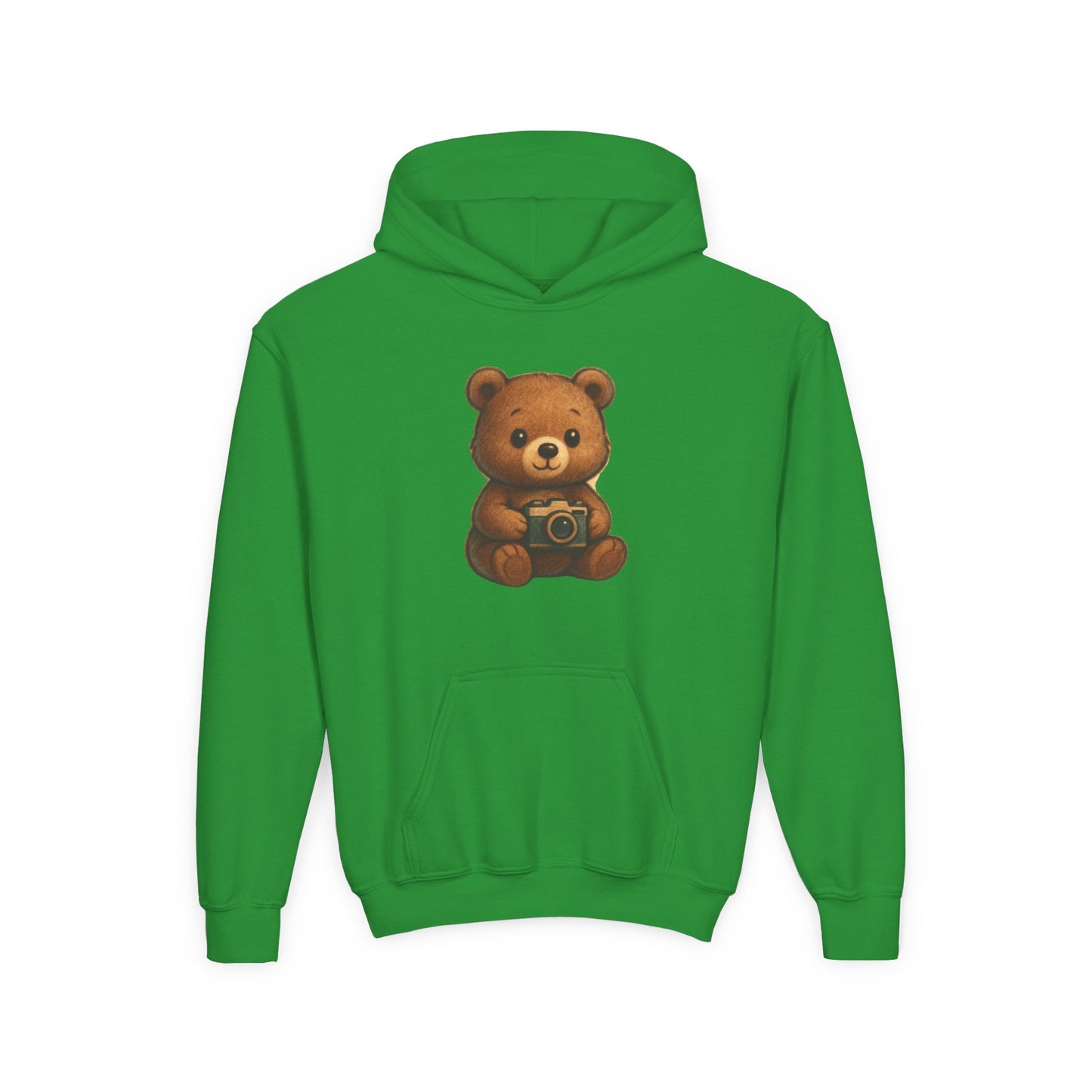Kids Cute Teddy Bear Camera Hoodie