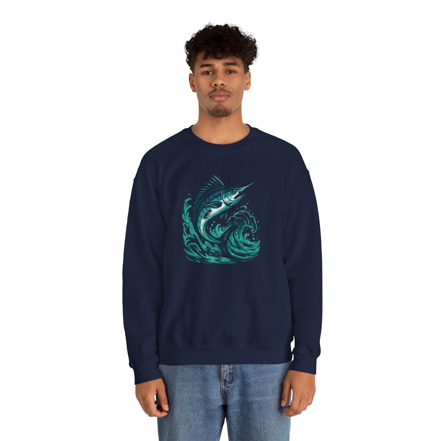 Marlin Wave Crewneck Sweatshirt