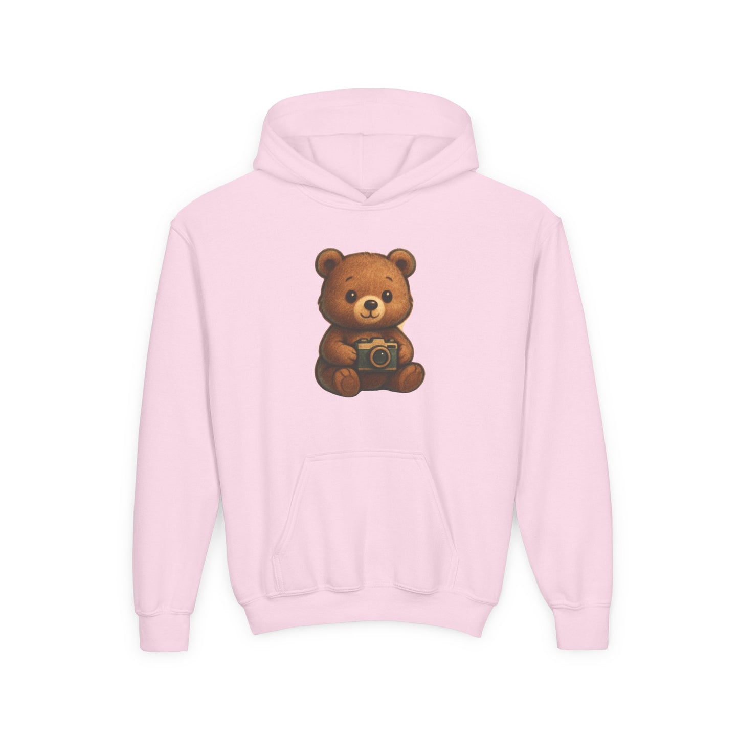 Kids Cute Teddy Bear Camera Hoodie