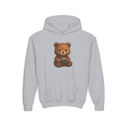 Kids Cute Teddy Bear Camera Hoodie