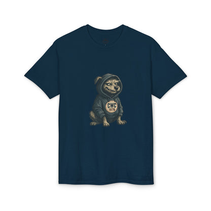 Grumpy Dog in Hoodie T-Shirt