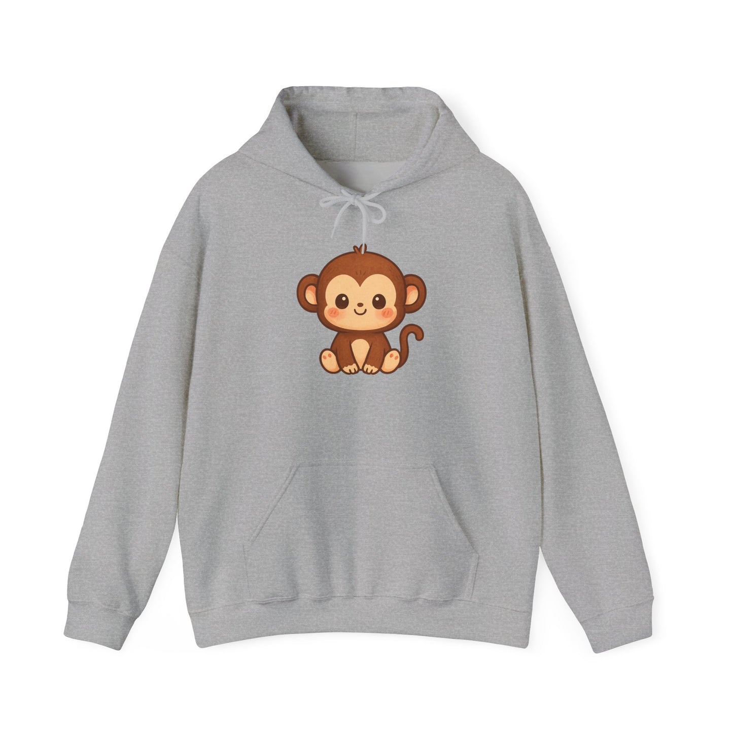 Little Cute Monkey Hoodie For Adult Unisex