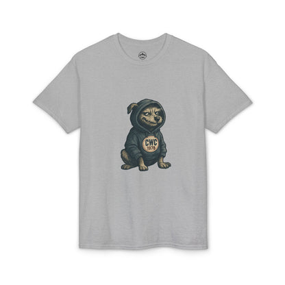 Grumpy Dog in Hoodie T-Shirt