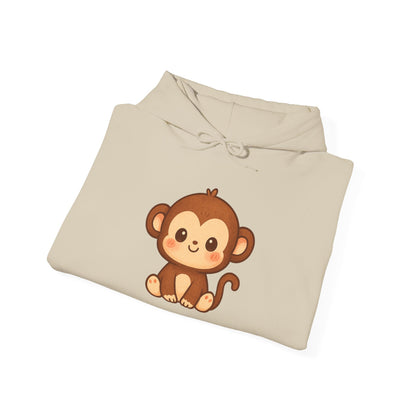 Little Cute Monkey Hoodie For Adult Unisex