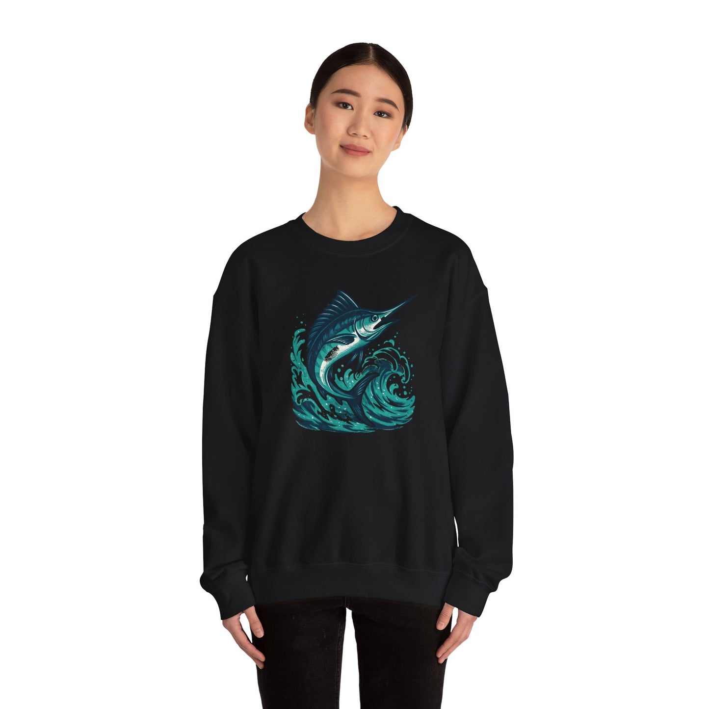 Marlin Wave Crewneck Sweatshirt