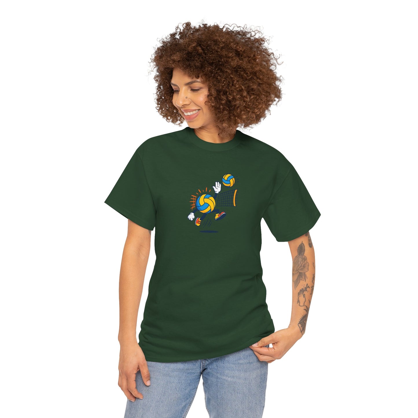 Volleyball Enthusiast Tee - Unisex Heavy Cotton T-Shirt