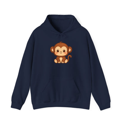 Little Cute Monkey Hoodie For Adult Unisex