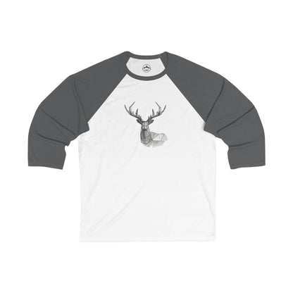 Deer Antler Geometric Baseball Tee