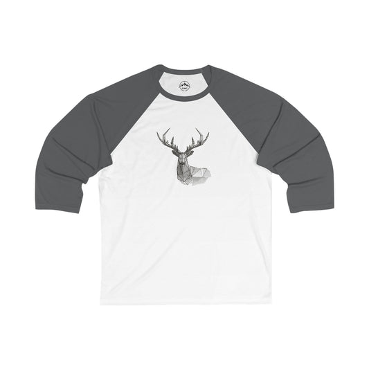 Deer Antler Geometric Baseball Tee