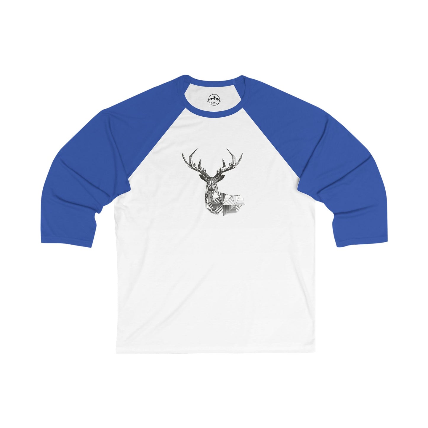 Deer Antler Geometric Baseball Tee