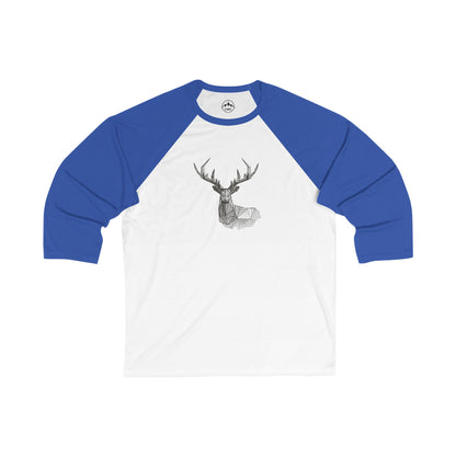 Deer Antler Geometric Baseball Tee