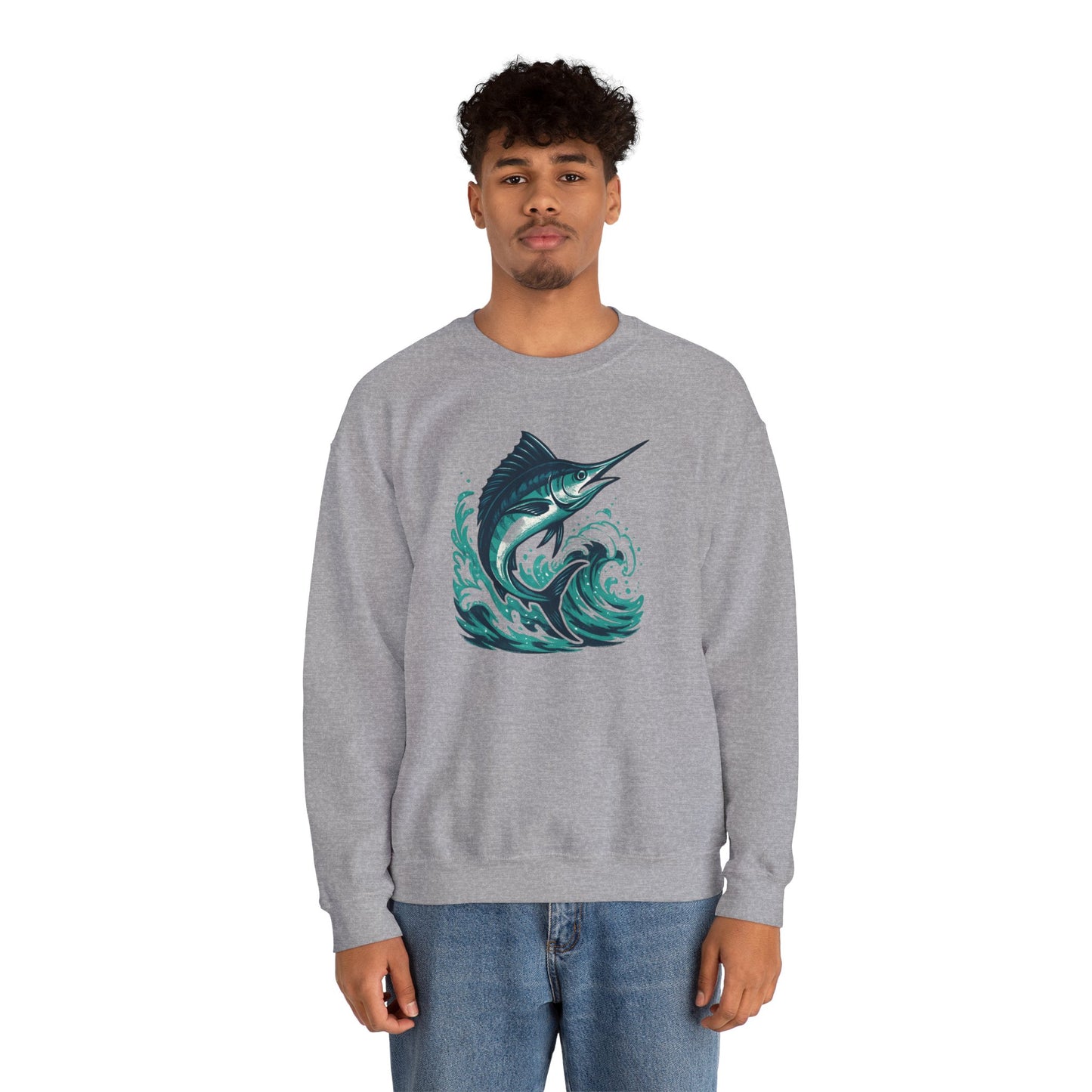 Marlin Wave Crewneck Sweatshirt