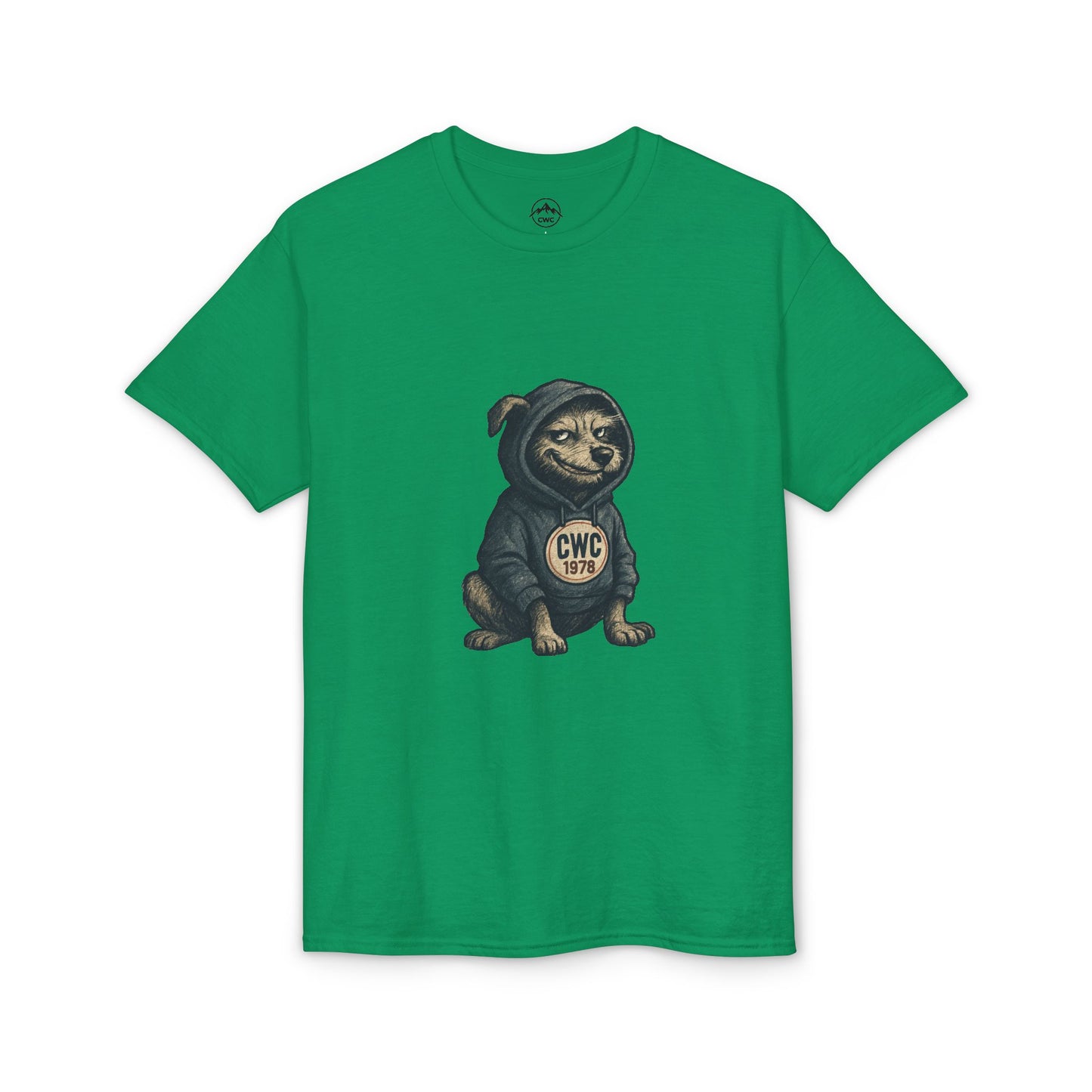 Grumpy Dog in Hoodie T-Shirt