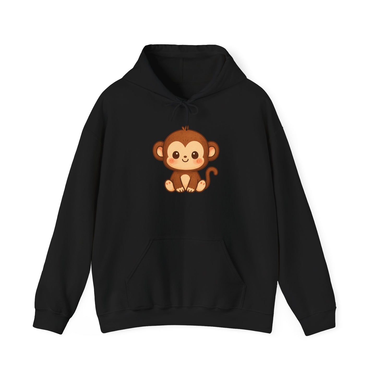 Little Cute Monkey Hoodie For Adult Unisex