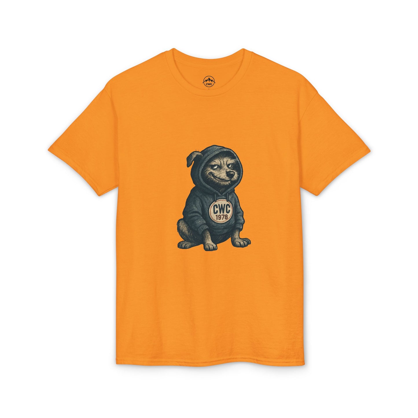 Grumpy Dog in Hoodie T-Shirt