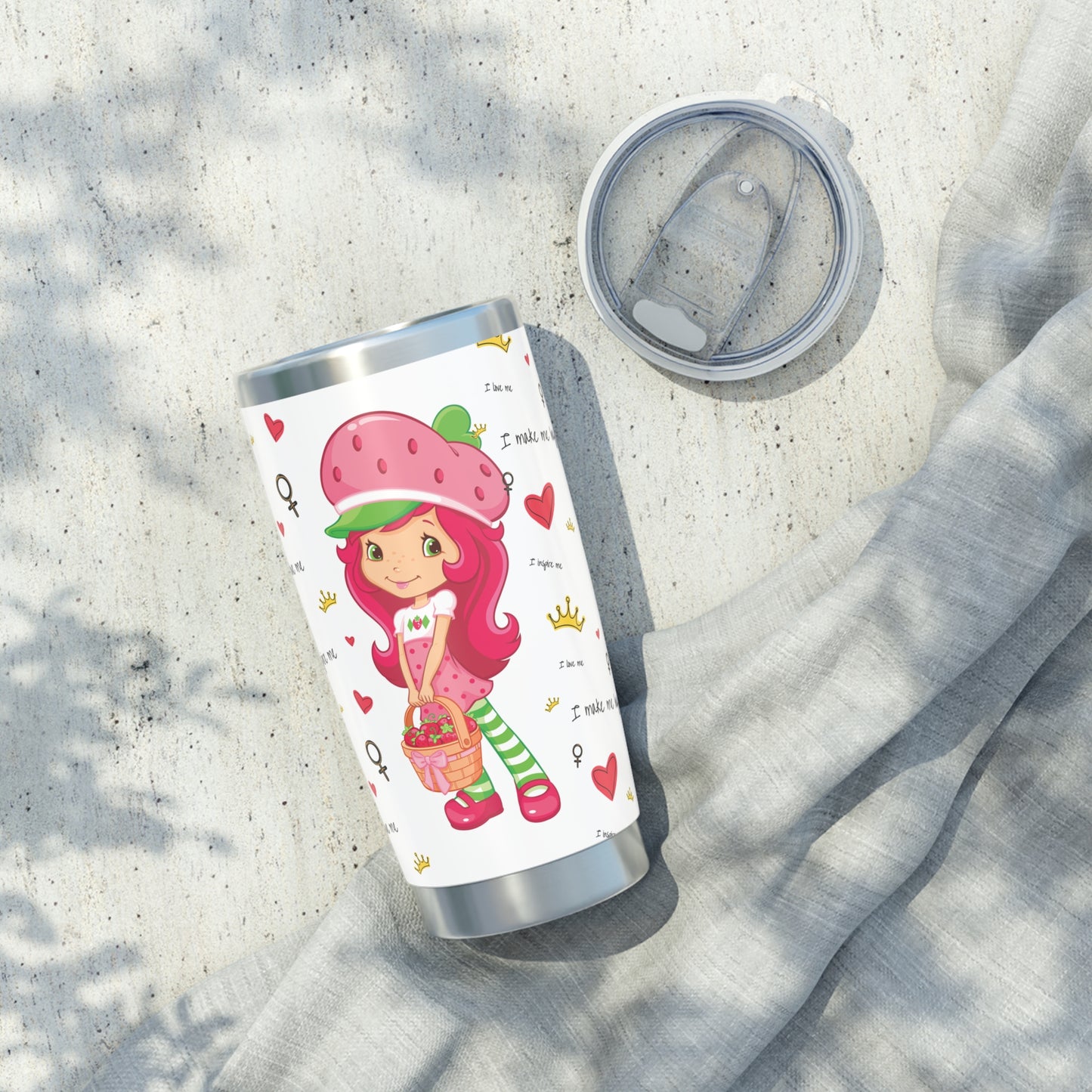 Strawberry Princess 20oz Tumbler - Cute Mug