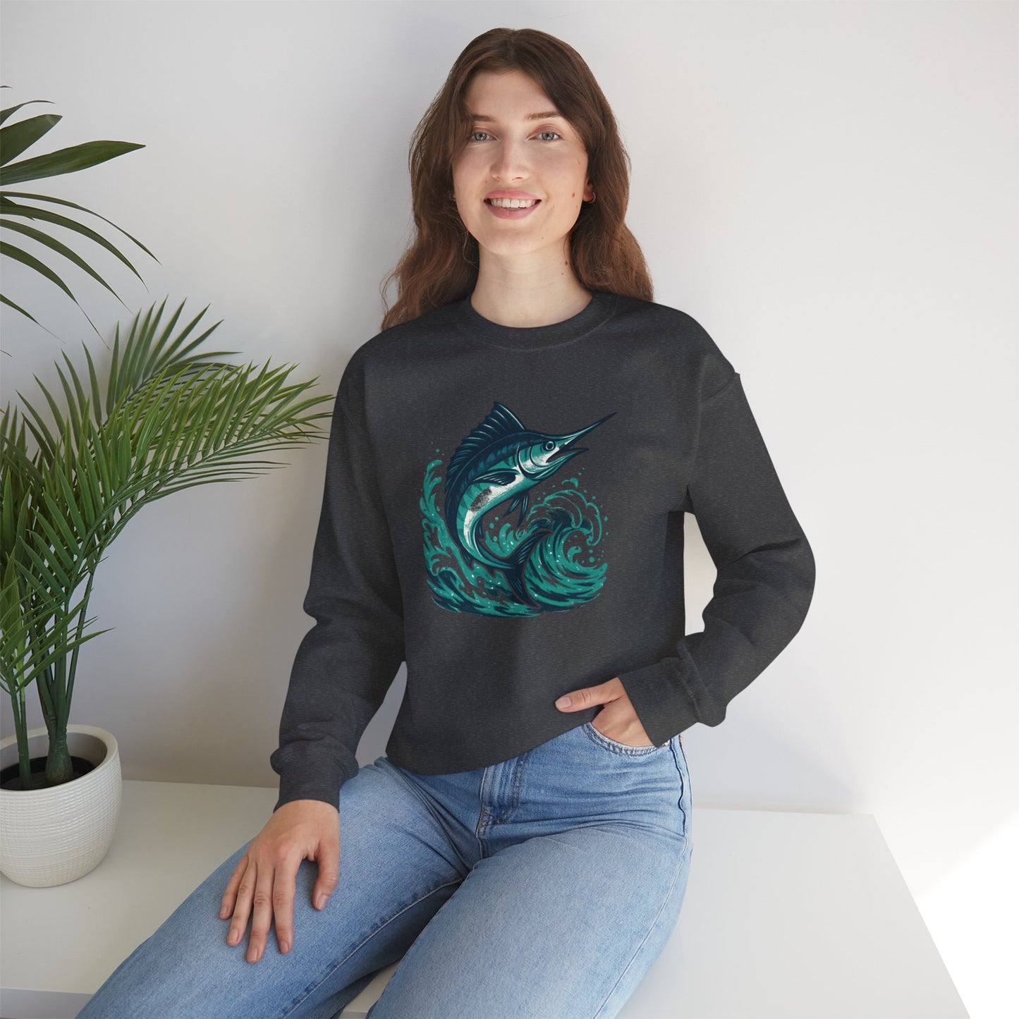Marlin Wave Crewneck Sweatshirt