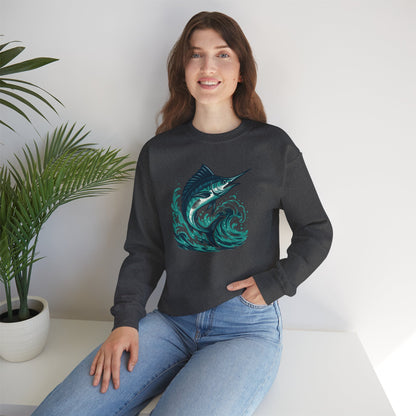 Marlin Wave Crewneck Sweatshirt