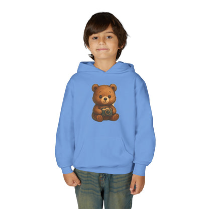Kids Cute Teddy Bear Camera Hoodie