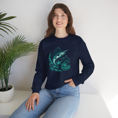 Marlin Wave Crewneck Sweatshirt