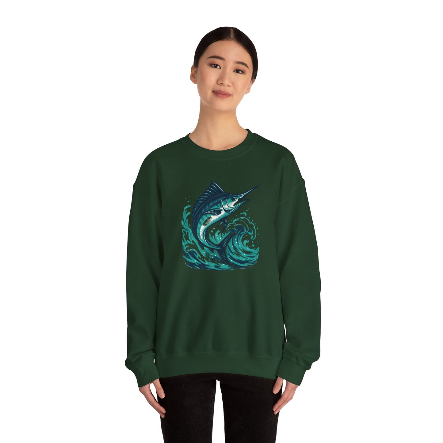 Marlin Wave Crewneck Sweatshirt